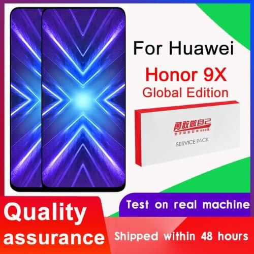 Tested 6.59'' Display For Huawei Honor 9X Premium LCD Global Version STK-LX1 Touch Screen Digitizer Assembly For Honor 9X Screen