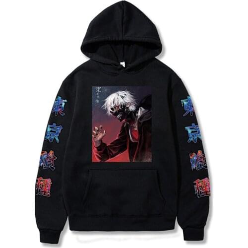 Tokyo Ghoul Hoodie Anime Manga Hoodie Kaneki Ken Printed Men/women Hoodie Long Sleeve Sweatshirts Harajuku