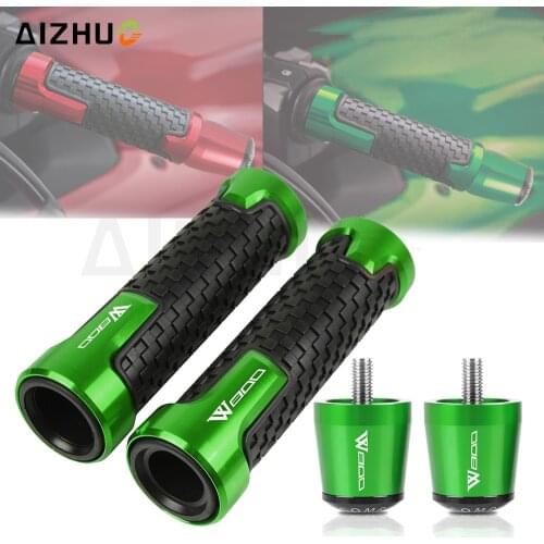W 800 Motorcycle Accessories 7/8" 22MM Handlebar Hand Grip FOR KAWASAKI W800 SE 2012-2016 2015 2014 2013 Handle Bar End Cap Plug