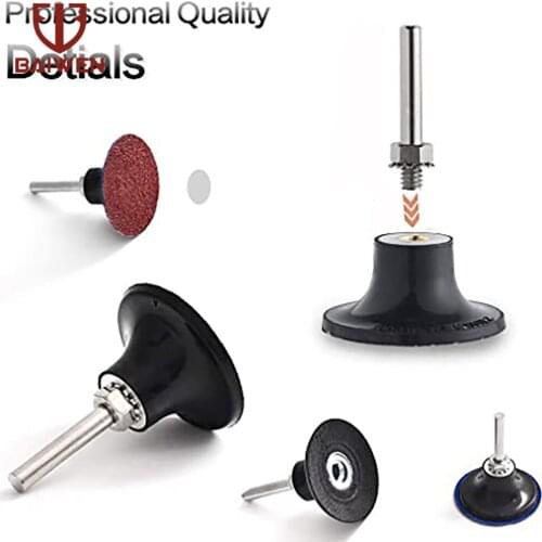 1 piece Sanding Disc Holder 1" & 2" & 3" Back-up Pad for Roloc Sanding Discs 6mm Shaft Changeable for Drill Rotary Tool