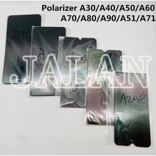 10pcs LCD Polarizer Sticker For Samsung A10 A20 A30 A40 A50 A60 A70 M10 M20 M30 LCD Repair Display Polarizer Film