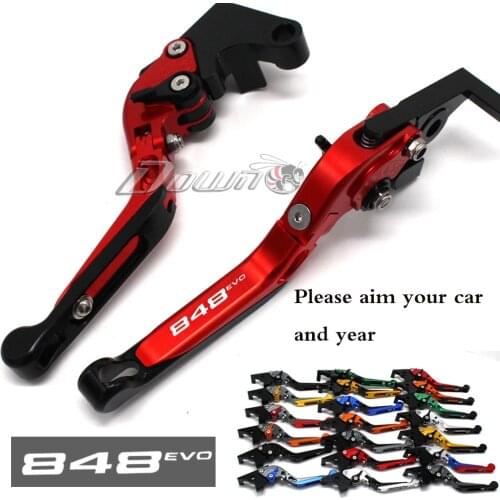 20 Colors Adjustable Folding Extendable Motorbike Motorcycle Brake Clutch Levers For DUCATI 848 EVO 848 evo 848EVO 2007-2013