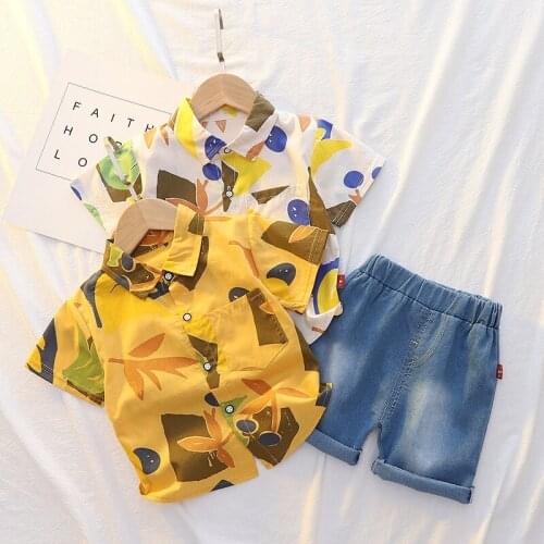 2021 Retail 2pcs Boy Handsome Tops + Short boys clothing baby boy sets kids suits more color choosing free shipping AA77