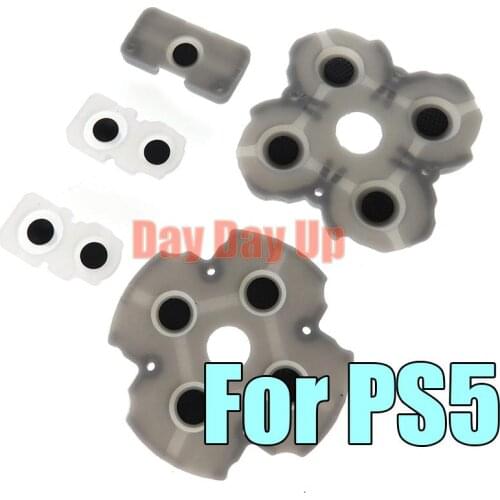 5sets For Sony Playstation 5 PS5 Controller Conductive Silicone Buttons Rubber Pads for ps5 Game Replacement Parts
