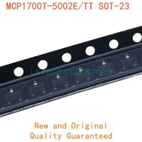 50PCS MCP1700T-5002E/TT SOT-23 MCP1700T 5V SOT23 SMD Transistor new and original IC Chipset