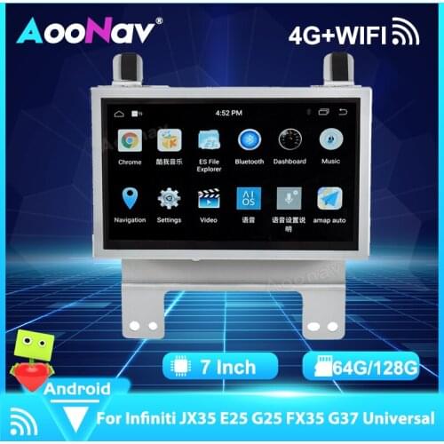 7 Inch Android Car Radio GPS Navigation Multimedia For Infiniti JX35 E25 G25 FX35 G37 Universal Player Stereo Touch Screen