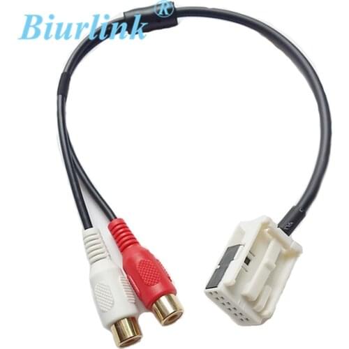 Car Audio Parts RCA Input Adapter Cable For BMW E60 525i 530i 540i