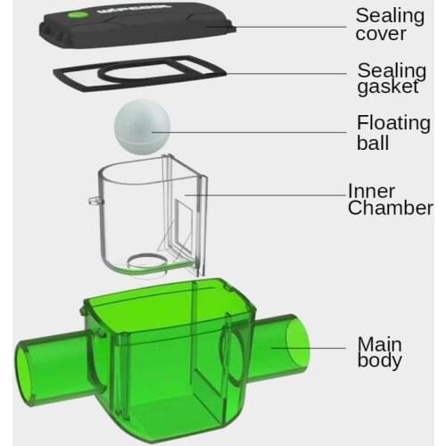 Wipcool PT25 Central Air-conditioning Drainage Deodorant Valve Condensate Pipe Check Valve Trap Three Anti-backflow Check Valve
