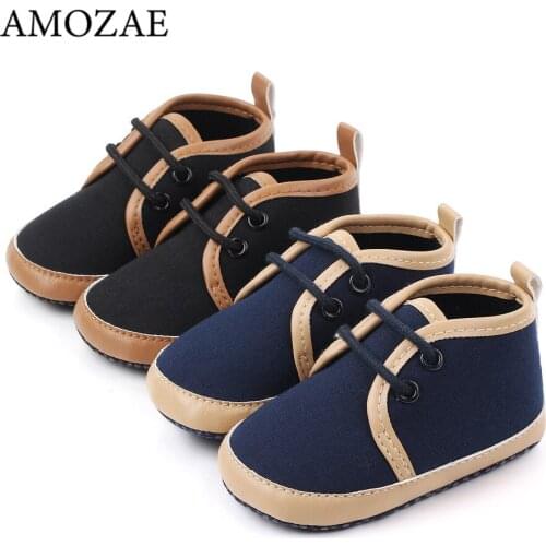 Spring/Autumn Baby Shoes Newborn Casual Cotton Shoes Baby Boy Shoes Solid Color Bebes Soft-soled Non-slip Toddler Shoes