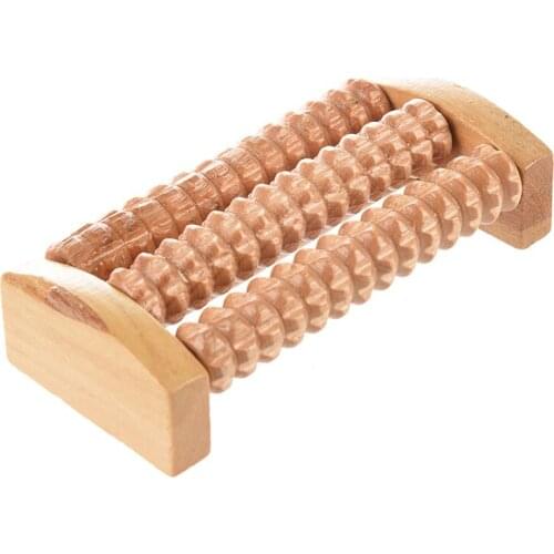 Wooden Roller Body Foot Relax Stress Relief Massager Board