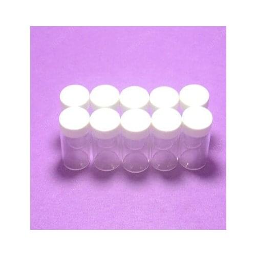 20ML Clear Reagent Bottle,Sample,Penicillin Vials,With PP Screw Lid,10PCS/LOT