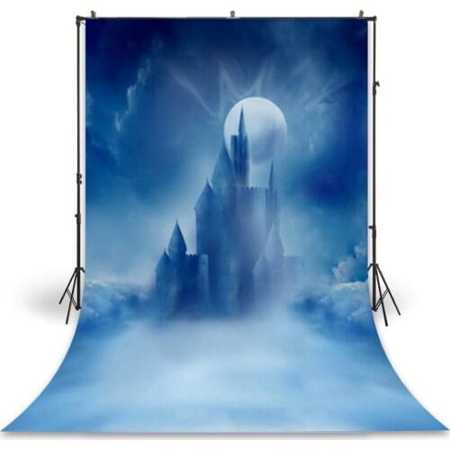 HUAYI Photography Backdrop Newborns Baby Child Photo Booth Background Cartoon Fairy Tale Castle Studio Birthday Backdrop D-8615