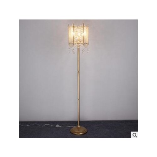 French floor lamp K9 Crystal lamp living room bedroom bedside lamp fresh Princess room simple decorative lamps