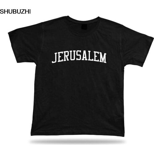 T-Shirt Gift Idea Jerusalem Israel Western Wall Dome Of The Rock Holy Land Tee cotton Fashion Short Sleeve Cotton T Shirts
