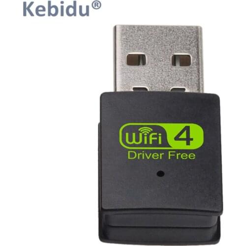KEBIDU Free Driver 2.4G 300Mbps wireless Network Card Wifi Antenna USB Network Card For Windows XP Vista Linnux Win 7 8 Win 10