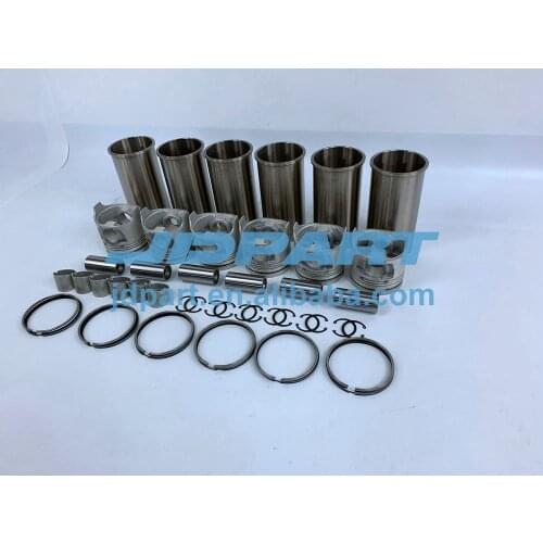 S6K Cylinder Engine Liner Kit With Piston Rings Liner Piston For Mitsubishi