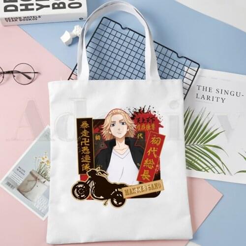 Manjiro San Anime Tokyo Revengers Kawaii Harajuku Shoulder Bags Casual Shopping Girls Handbag Women Elegant Canvas Bag