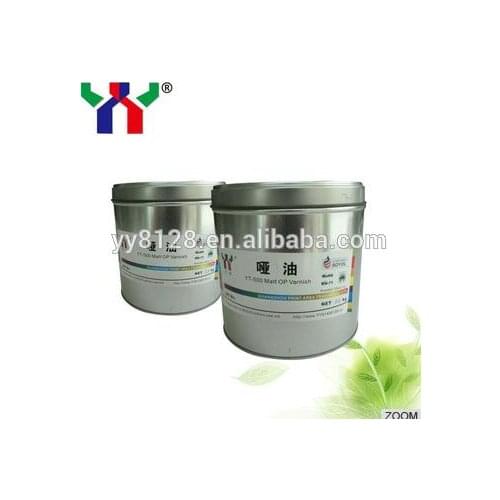 Matt OP varnish printed paper,offset printing ink