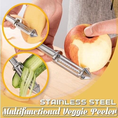 Multifunctional Vegetable Peeler Stainless Steel Peeler Shredder Julienne Cutter Double-sided Zinc Alloy Paring Knife