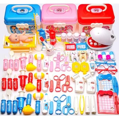 Kids Pretend Play Doctor Toys Set Simulation Medical Equipment Role Play Doctor Game with Storage Box Gift for Childen Gifts