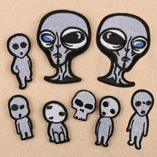 Customizable Wholesale Computer Embroidery Cloth Patch Badge Clothing Accessories Alien Patch