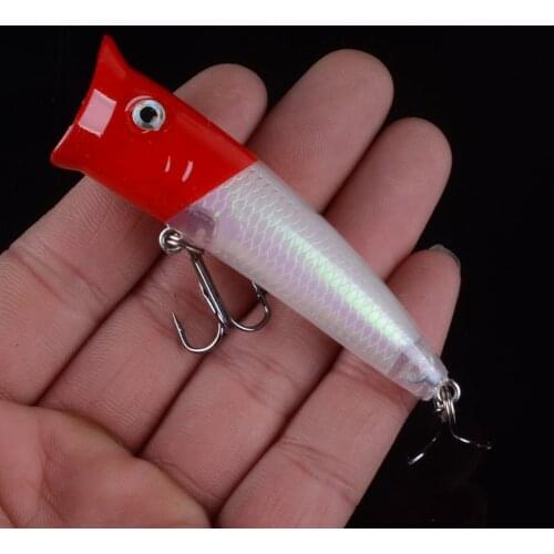 New Arrived 1pcs Top Water laser Popper Wobbler Fishing Lure 70mm 10g Isca Artificial Crankbaits Hard Baits Fake Fishing Tackles