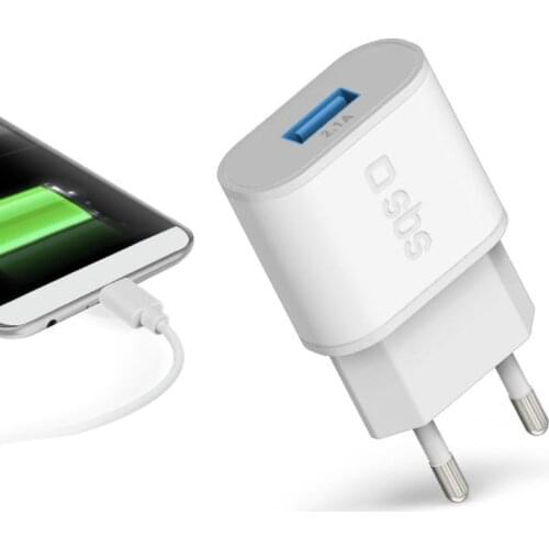 Wall Charger SBS TETR1USB2AWFAST USB 1000 mAh Fast charging