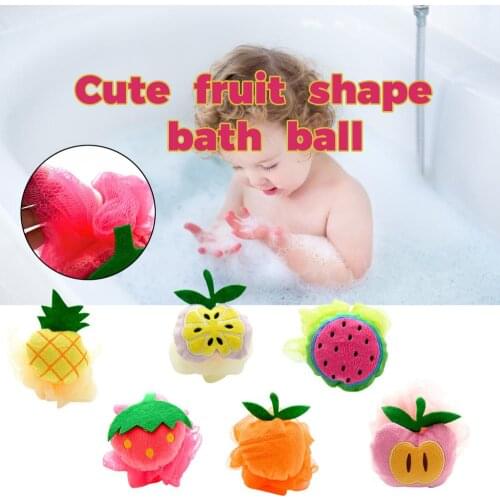 Fruit Shape Bath Bath Ball Bath Flower Bubbling Ball Bath Wipe Off Exfoliation Bathroom Products WashBall Spong