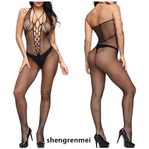 Shengrenmei 2019 Latest Women Halter Nightwear Sexy Erotic Apparel Slim Lingerie Teddies Bodysuits Dropshipping