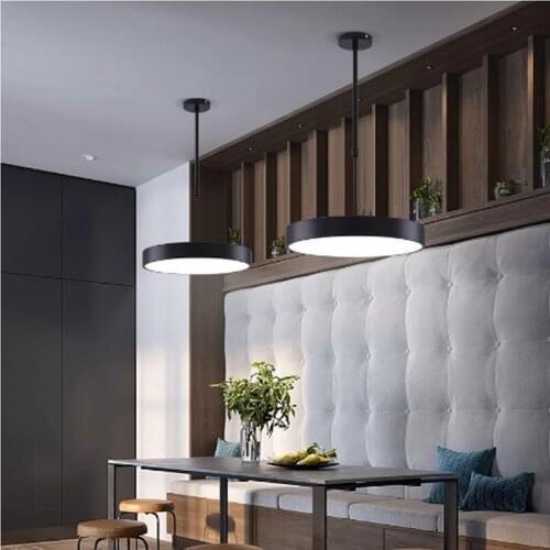 Modern simple led round ceiling lamp creative personality chandelier restaurant study clothing store shop office lamp ZM1121