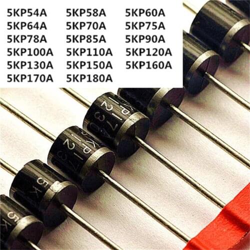 SZFTHRXDZ 10pcs 5KP (5000W) series 5KP54A 58A 60A 64A 70A 75A 78A 85A 90A 100A 110A 120A 130A 150A 160A 170A 180A R-6