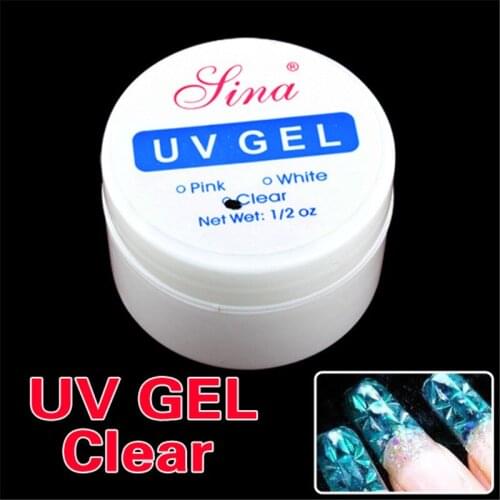 UV Gel Nail UV Builder Gel Transparent Clear Nail Art Manicure Tips Glue Clear Nail Extension UV Gel False Nail Strengthen Gel