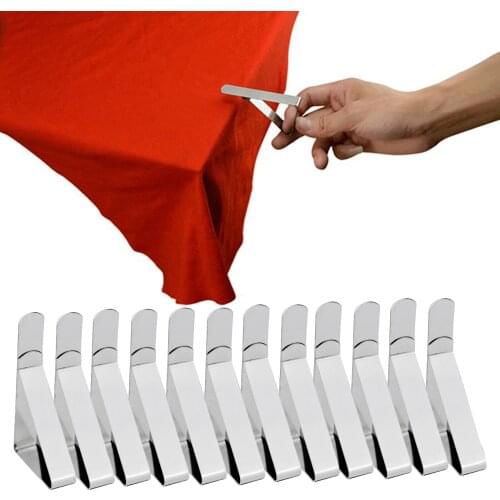 Tablecloth Clips Holders Outdoor Table Cloth Table Cover Clamps for Wedding Picnic Party Home Kitchen Restaurant 12 Pack