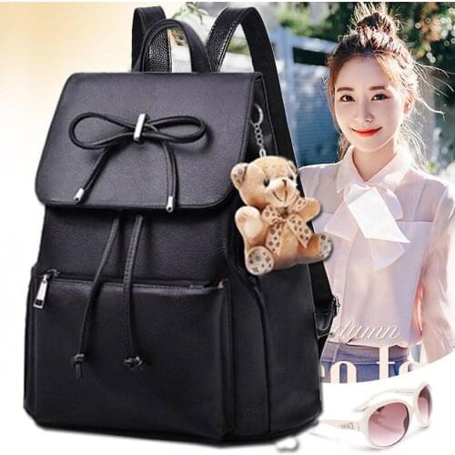 Women Backpack PU Leather High Quality Soft Fashion Backpacks Female Feminine Casual Large Capacity Vintage Shoulder Bags Y12