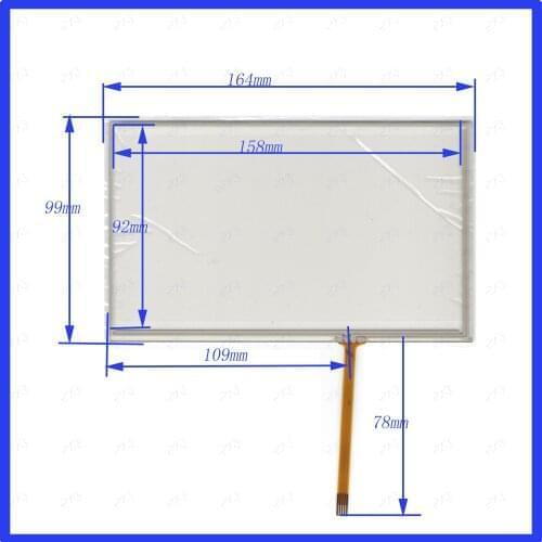 ZhiYuSun 5PCS/Lot KDT6514 this is compatible Contact point up 7inch Touch sensor glass Resistance screen KDT-6514