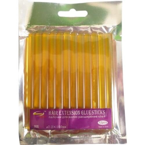 24 PCS/Lot Yellow Hair Extension Glue Sticks Hot Melt Glue Stick for hair extension