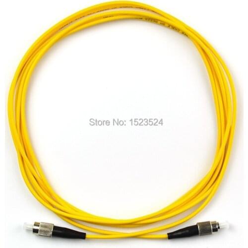 Free Shipping 10pcs/lot SM SX 3mm 3 Meters FC/PC to FC/PC Fiber Optic Patch Cord