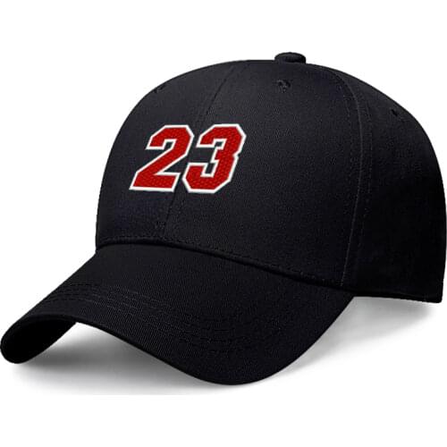 11 Colors Men Baseball Cap With Number 23 Unisex Sport Hats Cotton Embroidery Personality Fans Cap Fashion Accessories