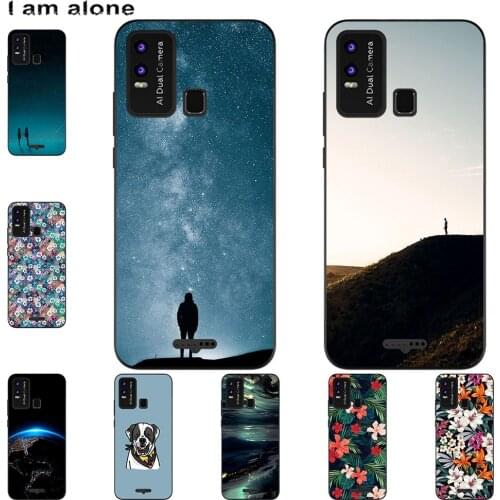I am alone Phone Case For BQ 6630L Magic L 2020 6.53 inch Fashion Color Cute Cartoon Printed Paint Mobile For BQ 6630L Magic L
