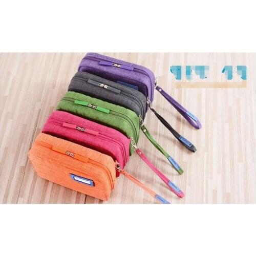 DHL 30 pieces New Fashion Portable Cosmetics Bags 2021 Cotton Linen Makeup Pouch Travel Organizer Storage Bags