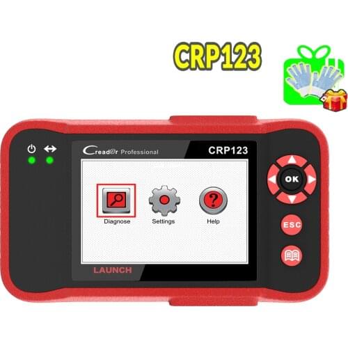 LAUNCH X431 CRP123 OBD2 EOBD automotive scanner ABS Airbag SRS Transmission Engine Car Diagnostic Tools Multilingual free update