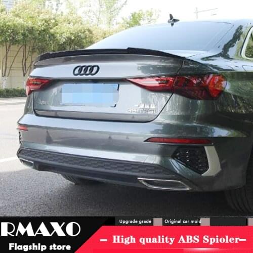 For Audi A3 Spoiler 2021-2022 Audi A3 Spoiler M4-K ABS plastic Material Car Rear Wing Color Rear Spoiler