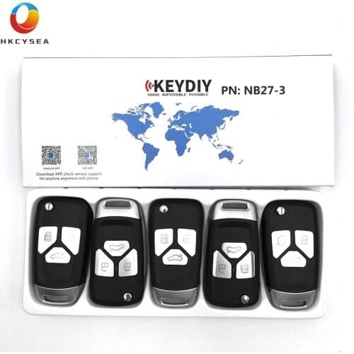 HKCYSEA 5/10/15pcs/lot KEYDIY NB Series Remote Control 3 Button NB27-3 Key for KD900 KD900+ URG200 KD-X2 Key Programmer