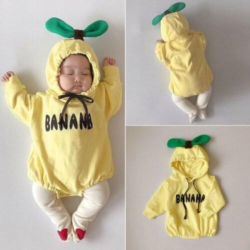Newborn Infant Boy Girl Romper Hoodie Jumpsuit One-Piece Sweatshirt Bowknot Tops