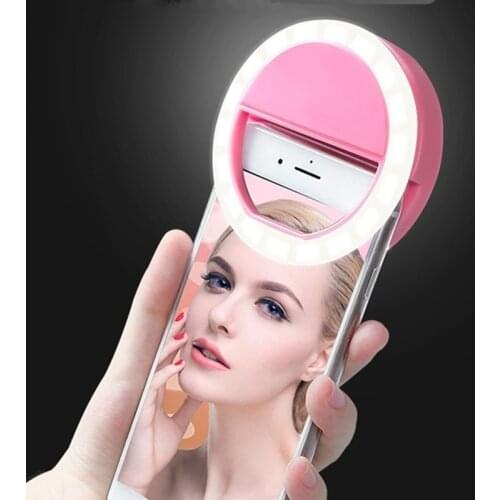 Cosmetic Mirror LED Mobile Phone light Artifact Pro Photography Light Beauty Tools For Photo fill light Makeup Mirror