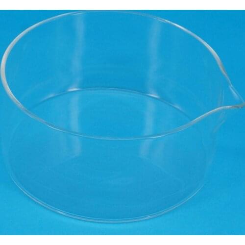 150mm Lab Glass Crystallizing Dishes with Spout Crystallization Experiment