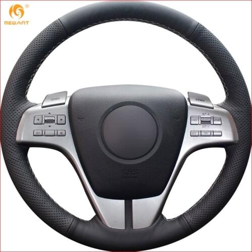 MEWANT Black Artificial Leather Car Steering Wheel Cover for Mazda 6 Atenza 2009 2010 2011 2012 2013 Interior Accessories Parts