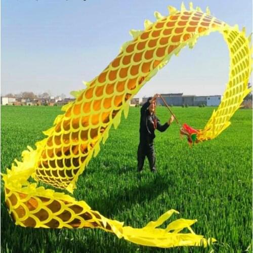 5m 6m Children Dragon Dance Props Ribbon Fitness Outdoor Sports Carnival Festival Square Performance Funny Toys Group Activities