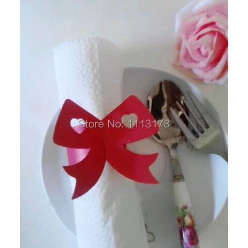 Cheap paper napkin ring napkin holder wedding love knot napkin holders buckles Wedding Party Decorations