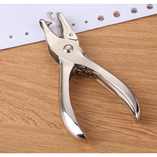Portable Single Hole Puncher Paper Material Scrapbooking Handheld Metal Craft Punch Durable Home School Office Tool 3mm 6mm